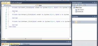 Visual Basic Tutorial – 52 – Math Class