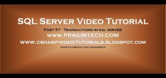 Transactions in sql server   Part 57