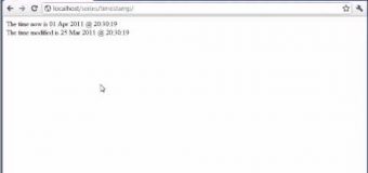 Beginner PHP Tutorial – 59 – Modifying timestamps