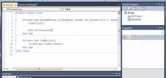 Visual Basic Tutorial – 59 – Introduction To Arrays