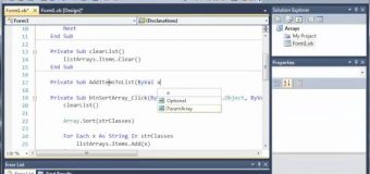 Visual Basic Tutorial – 62 – Passing Arrays As Parameters