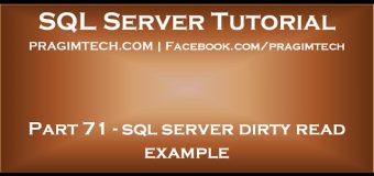 sql server dirty read example