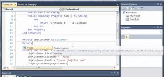 Visual Basic Tutorial – 70 – ReadOnly Properties