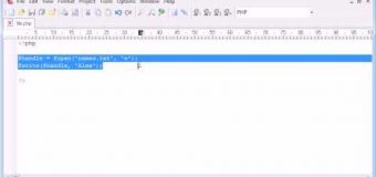 Beginner PHP Tutorial – 77 – File Handling: Writing to a File