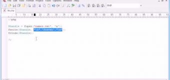 Beginner PHP Tutorial – 79 – File Handling: Appending a File
