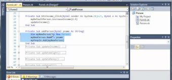 Visual Basic Tutorial – 94 – Person Part 3
