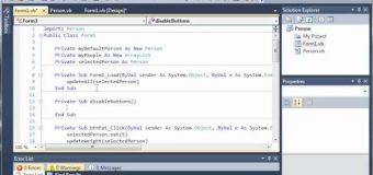 Visual Basic Tutorial – 96 – Person Part 5
