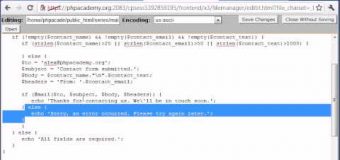 Beginner PHP Tutorial – 103 – Creating a Simple Contact Form Part 4