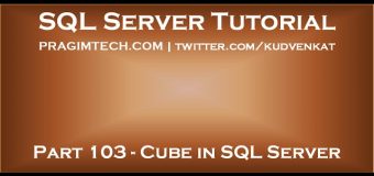 Cube in SQL Server