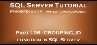 GROUPING ID function in SQL Server