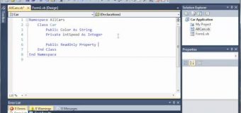 Visual Basic Tutorial – 106 – Car Part 1   Creating The Car Class