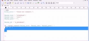 Beginner PHP Tutorial – 114 – Connecting to a Server and Database Part 2