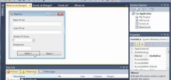 Visual Basic Tutorial – 117 – Car Part 12   AddCar Dialog