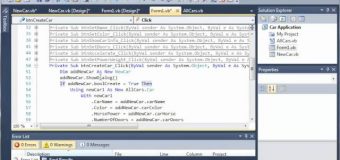 Visual Basic Tutorial – 119 – Car Part 14   Cancelling AddCar