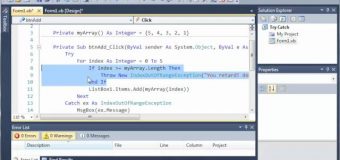 Visual Basic Tutorial – 135 – Exit Try And Throw