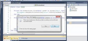 Visual Basic Tutorial – 139 – Recursion