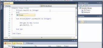 Visual Basic Tutorial – 145 – Game Part 1   Class Libraries