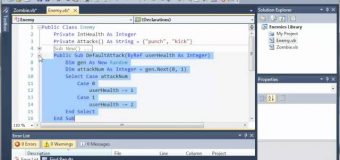 Visual Basic Tutorial – 146 – Game Part 2   Creating The Classes