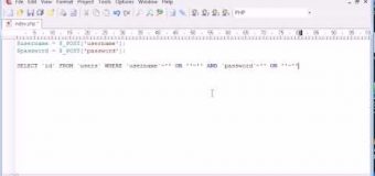 Beginner PHP Tutorial – 152 – SQL Injection Part 2