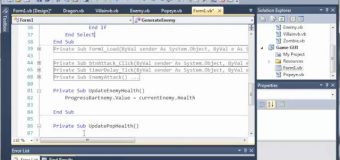 Visual Basic Tutorial – 154 – Game Part 10   Health Label